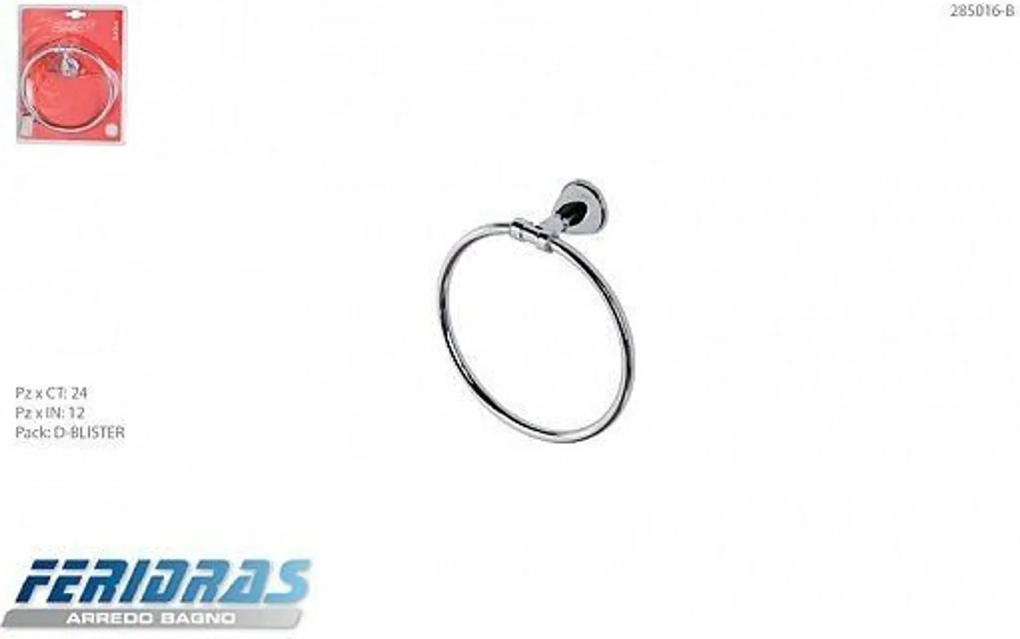 Handtuchring „Classic“ – verchromt, FERIDRAS